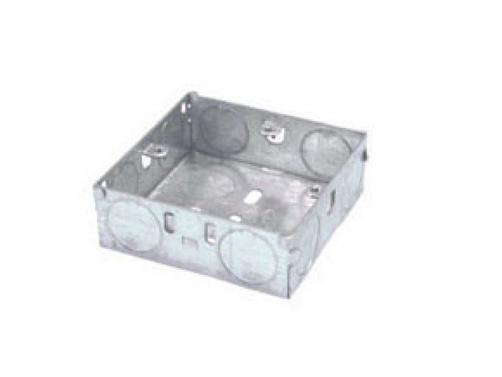 1 Gang Galvanised Steel 25mm Deep Back Box