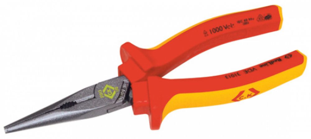 C.K Tools 431014 C.K RedLine VDE Snipe Nose Pliers 200mm