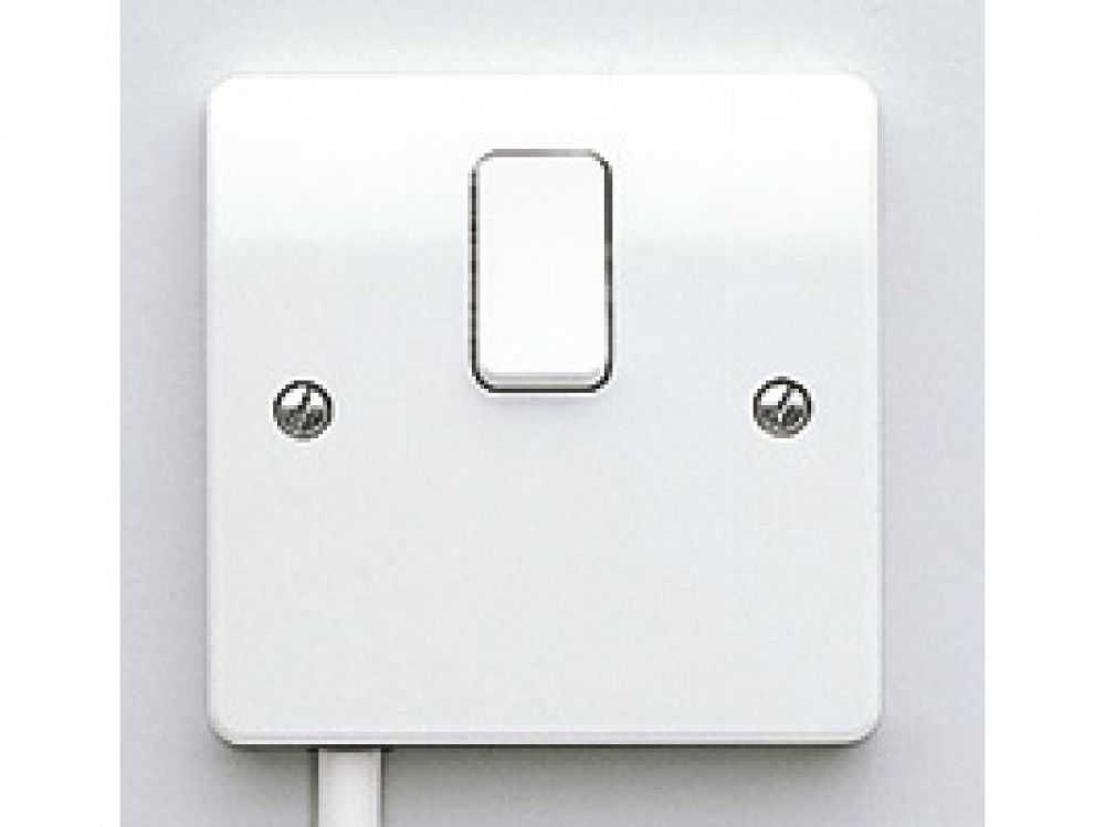 MK Logic Plus K5403WHI White Double Pole Switch 20A 